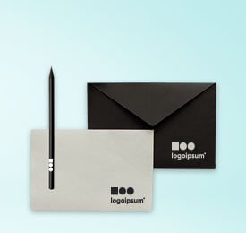 Personalized Office Envelopes And Pencil Set